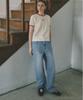 CGP (Women) Semi-Wide Summer Denim Pants_Washed Blue