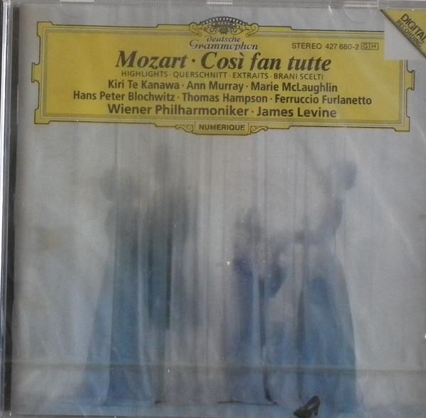 CD WIENER PHILHARMONIKER JAMES LEVINE  Mozart  Cosi Fan Tutte 4276802 DEUTSCHE GRAMM 1989 Europe Classical Used