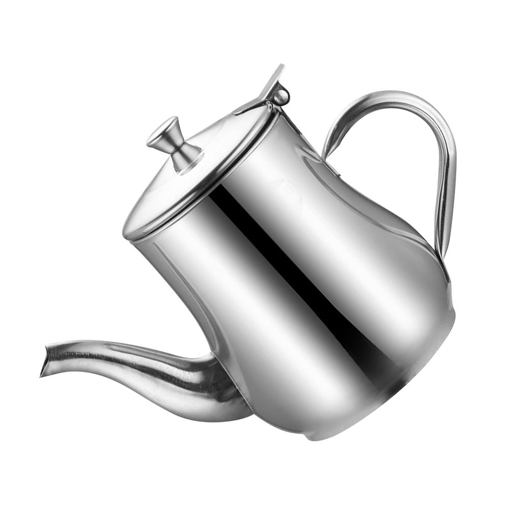 Ölkanne aus Edelstahl, multifunktional, auslaufsicher, hitzebeständig, Ölflasche, Essigtopf für die Küche
