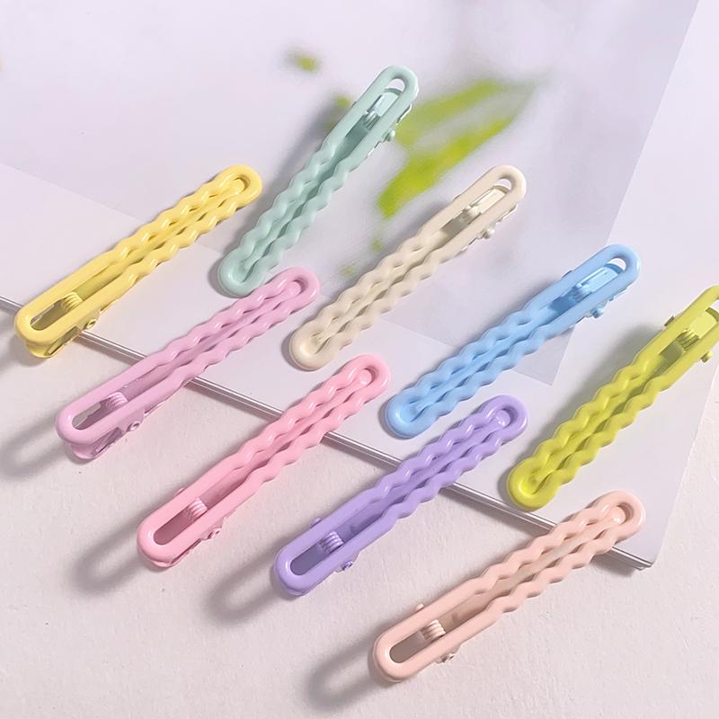 Pinces à cheveux bec de canard à vagues fines colorées, pinces à cheveux BB, pinces latérales pour filles, femmes, enfants, accessoires pour cheveux, décoration, cadeau