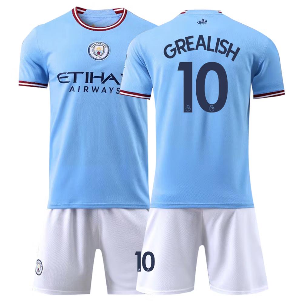 2022-2023 Man City Home Jersey No.10 Grealish 24