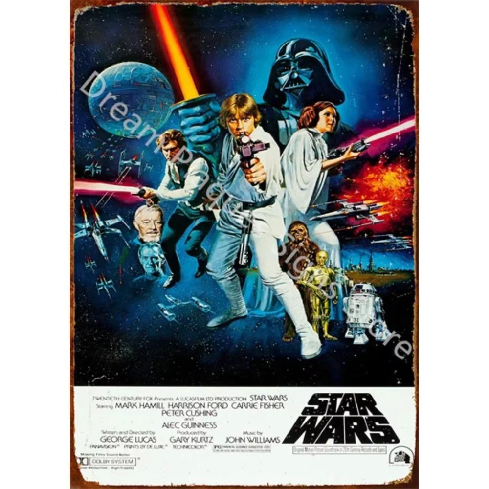 Movie Vintage Metal Sign Retro Cinema Wall Art Poster for Home Room Decor Aesthetic Wall Decoration Plaque Gift for Movie Lovers