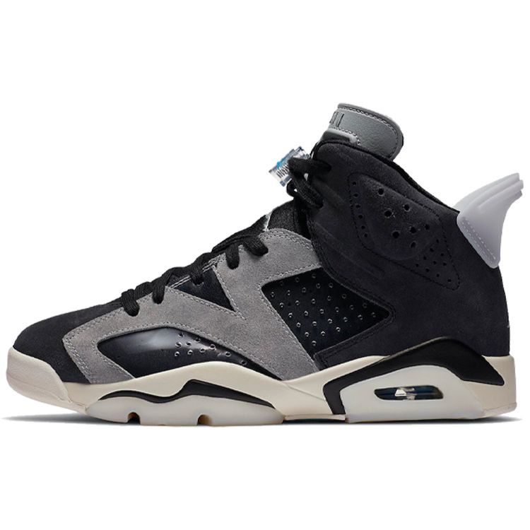 

Женские кроссовки Air Jordan 6 Retro Tech Chrome серо-черные светло-дымчато-серые CK6635-001