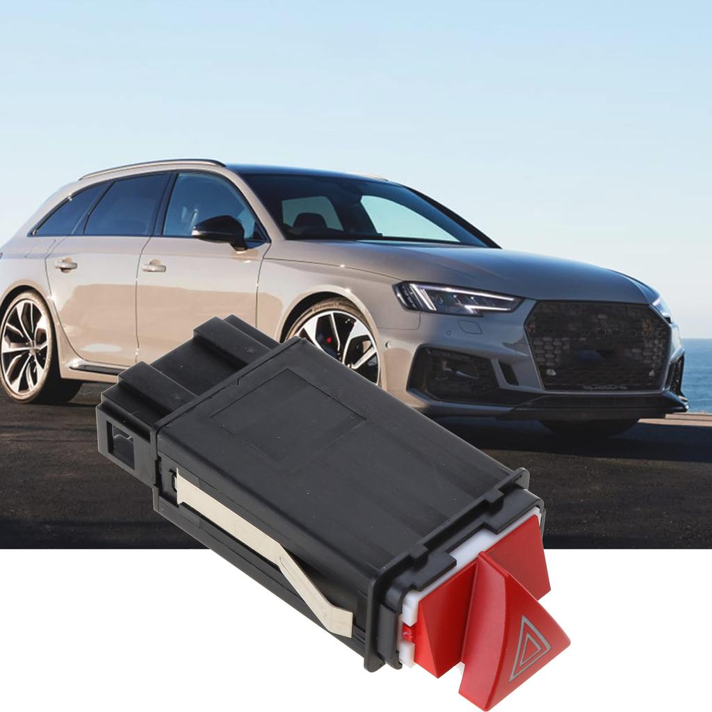 Compatible for 4B0941509C Car Hazard Light Warning Flash Button Switch Emergency Flasher Switch Turn Signal Relay