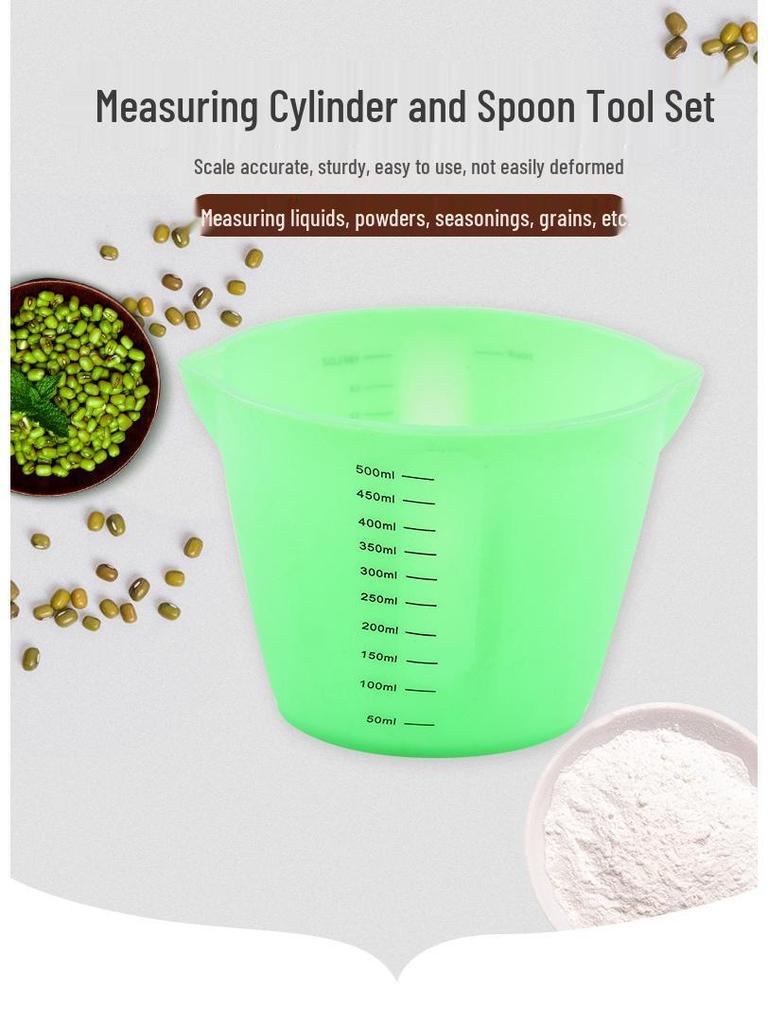 Silicone Measuring Cups - Graduated 250ml & 500ml Set for Baking & Liquids