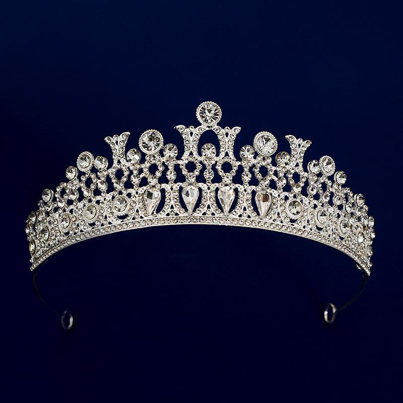 Bridal jewelry wedding tiara princess crown birthday party performance crown flower headband hair accessories tiara