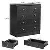 5-drawer Commode with Handle - ALIGHTUP - Bedroom Furniture, 66 X 33 X 73cm, Black