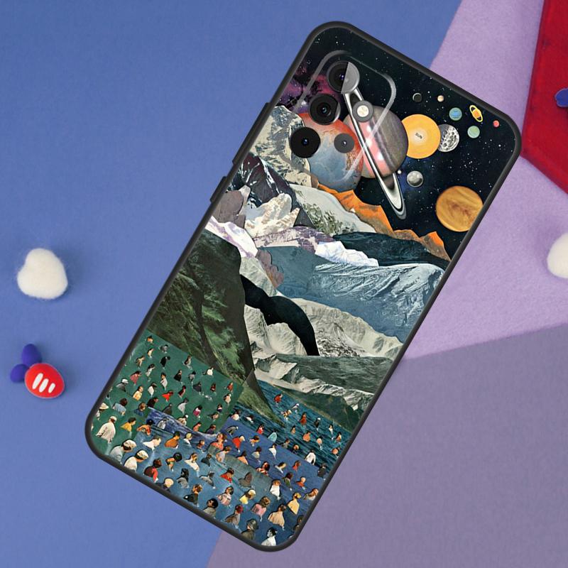 Kunst Ästhetisch Trippy Psychedelisch Hülle Für Samsung Galaxy A15 A54 A34 A14 A13 A53 A16 A26 A36 A56 A12 A22 A32 A52 A06 A35 A55