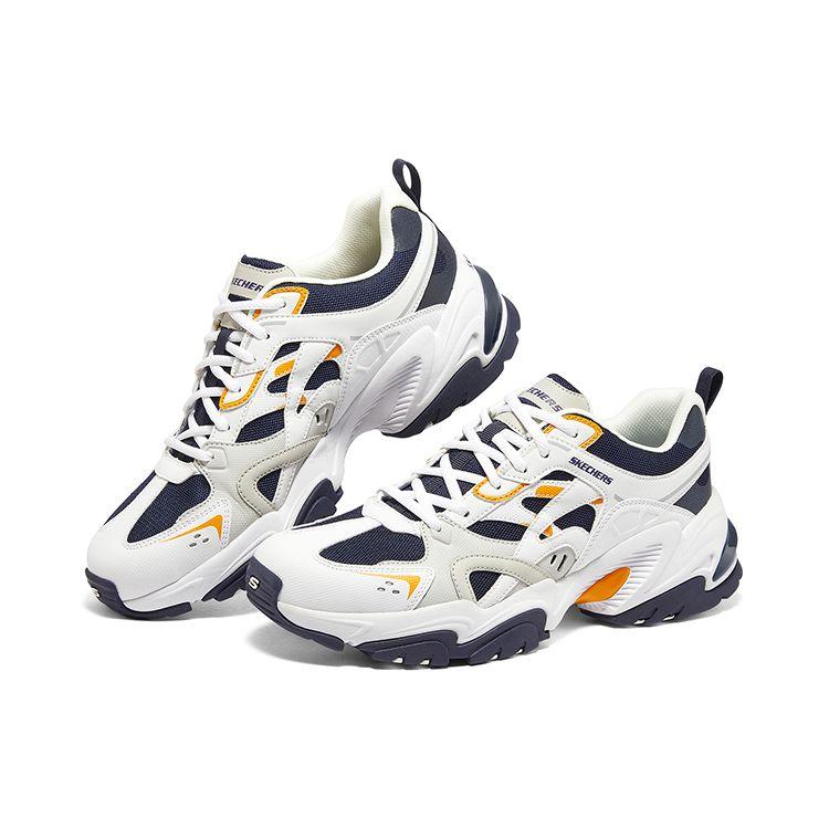 Skechers Stamina V2 Tela Cuero Malla Cuero Sintético Zapatos Mecha II Cómodos Versátiles Caña Baja Zapatos Casuales Zapatilla Hombre 894127-WMLT