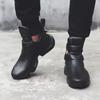 2026 Winter New Men's Warm Thick Soled Leather Surface Korean Edition Personalized Trend Increase Casual Sports Cotton Shoes
