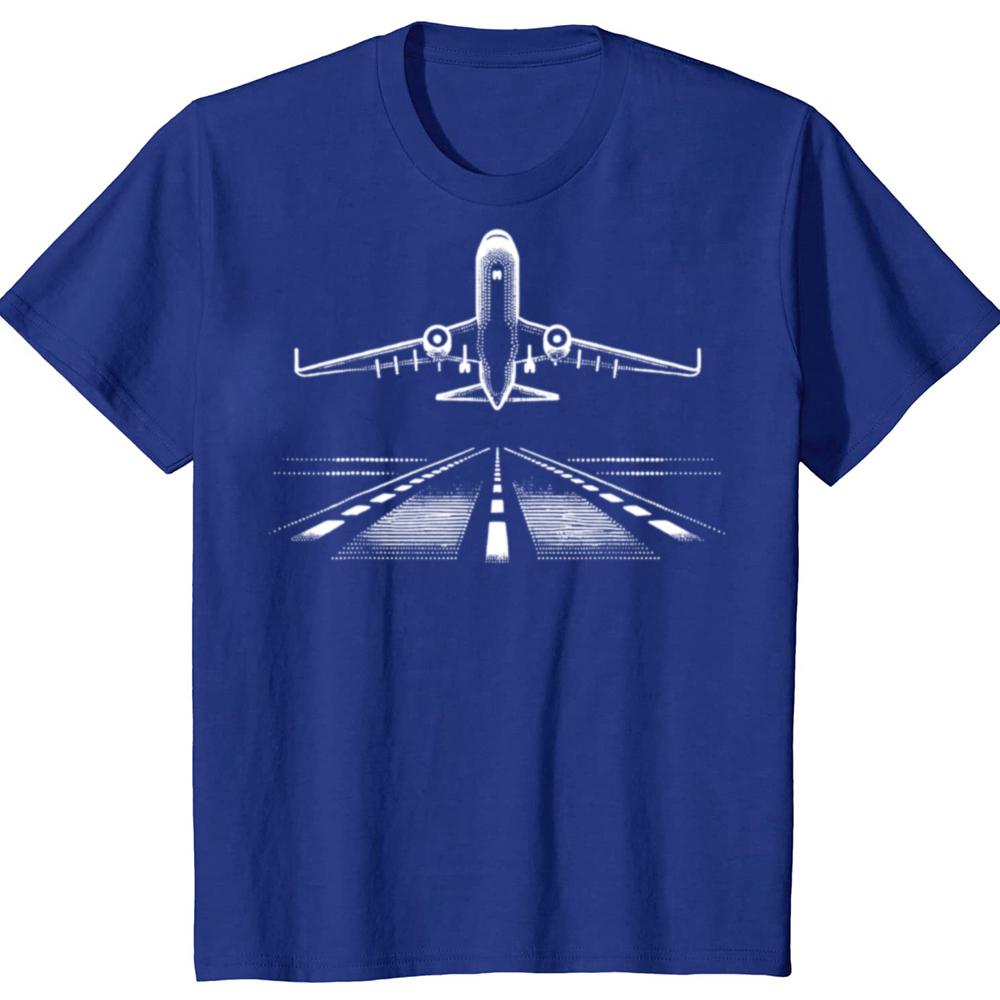 Lustiges Flugzeug über Bergen Geschenk für Piloten T-Shirts Herren Baumwolle Humor Streetwear T-Shirt Kurzarm Unisex Lockere Kleidung