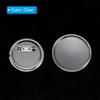 12/25/50pcs Acrylic Button Pins Badge Round Clear Pins Blank Buttons Badges Kit for Christmas Craft DIY Badges Making Supplies