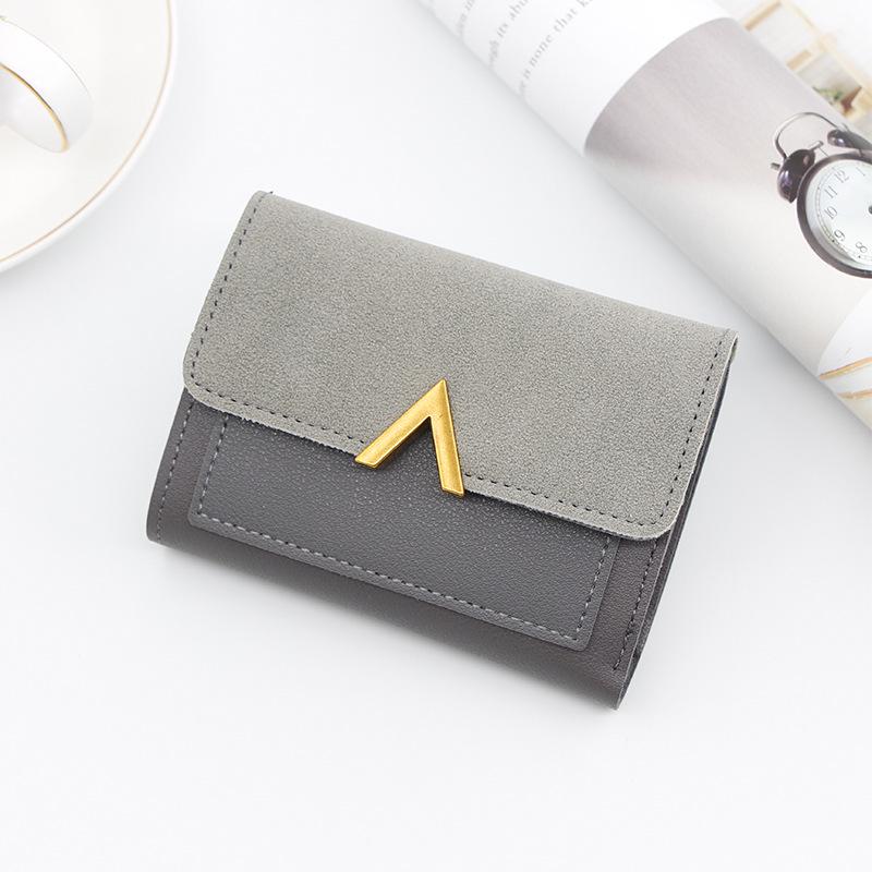 New Simple Women Wallets Short Card Holder Large Capacity Female Purses High Quality Small Card Bag Coin Pocket Wallet For Girls