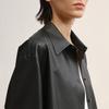 LESS 2025 Autumn Faux Leather Jacket