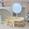 Multifunctional Makeup Organizer with Mirror and Skincare Storage