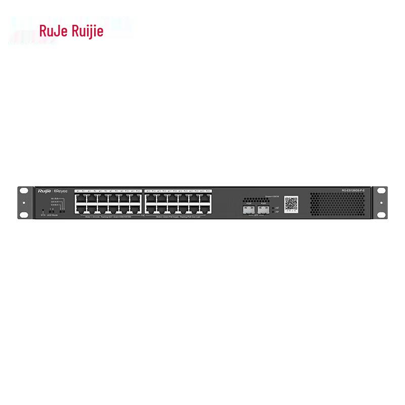 Ruijie RG-ES126GS-P-E 24-Port Gigabit PoE+ Unmanaged Switch