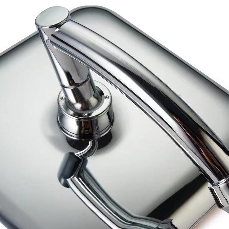 Großer Regenduschkopf aus Edelstahl - Druckbeaufschlagtes Badesprühkopf-Zubehör