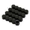 New 20pcs 17/19/21mm Silicone Car Wheel Hub Screw Nut Decoration Cap Cover Black Auto Accessories Styling Protective Bolt