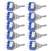 10pcs for Miniature For Toggle Switches MTS-103 3 Pin SPDT ON-OFF-ON 6A 125VAC Panel Mount 6mm Mounting Hole for Projects