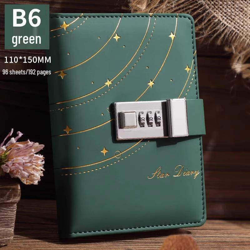 Minimalist Lock Diary & Notebook with Invisible Combination Closure for Students & Professionals