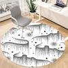1pc Galaxy Dots Office Round Area Rug, Indoor Mat Suitable For Office, Under Office Chairs Bedroom Living Room Home Decor, Room Deco