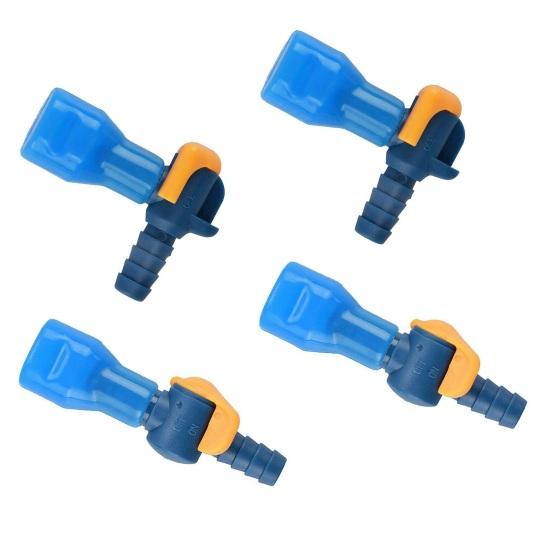 Bite Valve Replacement Hydration Pack Mouthpiece with 2 Hose Connector Shut/On Off Valve And O-Ring Replacement Parts Accessories