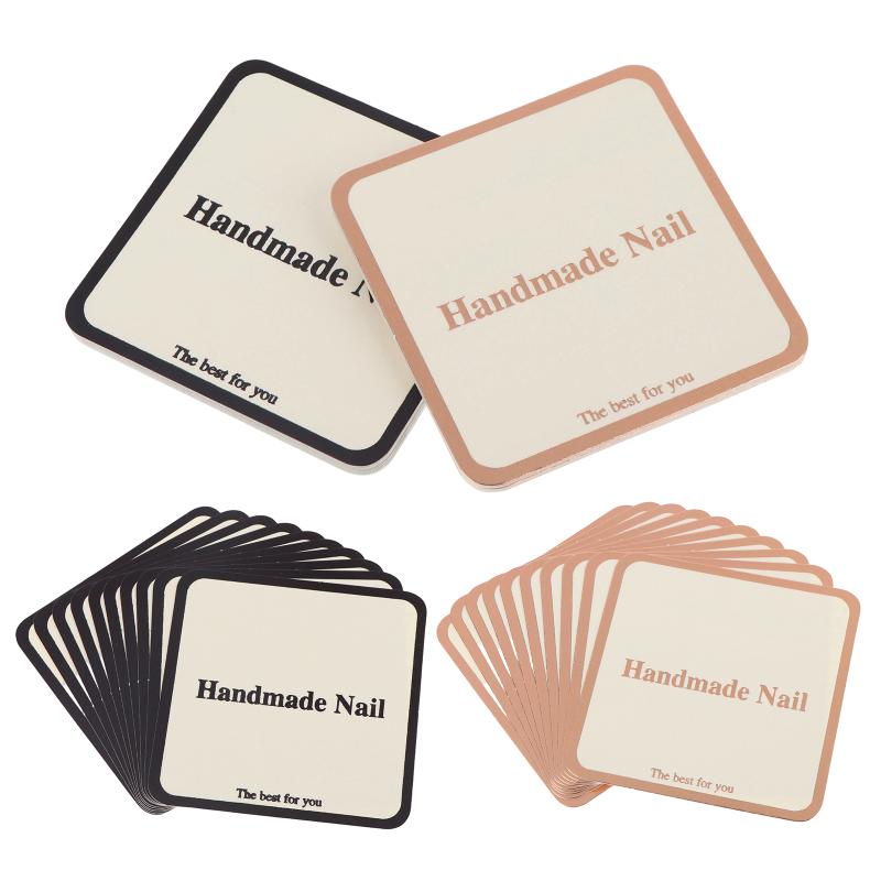 10 Sheets Press-On Nail Packaging Cards False Nail Design Swatch Display Handmade Manicure Sample Show Card For Salon