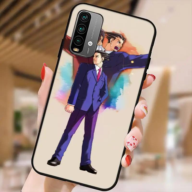Ace Attorney Game Phone Case For Xiaomi9 10 11PRO LITE Redmi NOTE7 8 9 10A PRO K40 Poco3 Shell