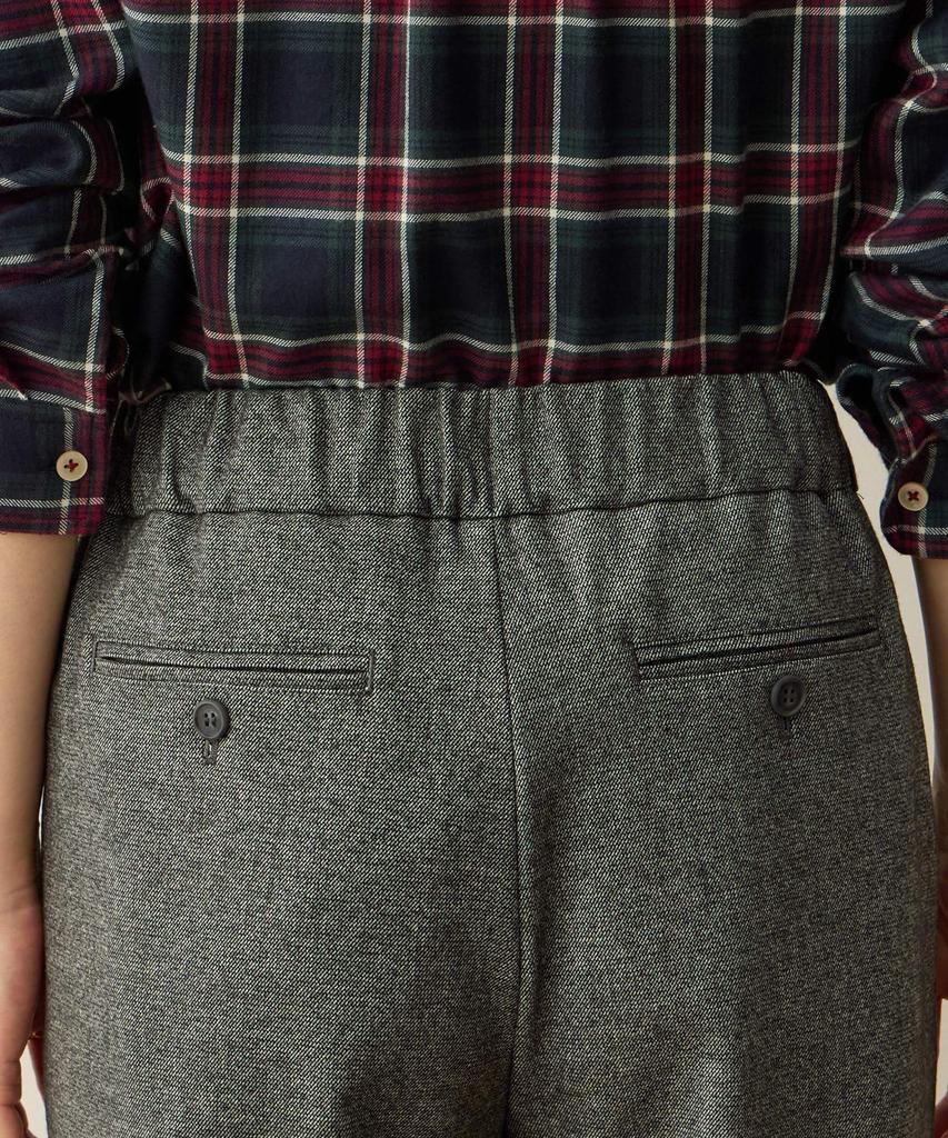 70 Cm Fleece-lined Wide-leg Pants, Charcoal,