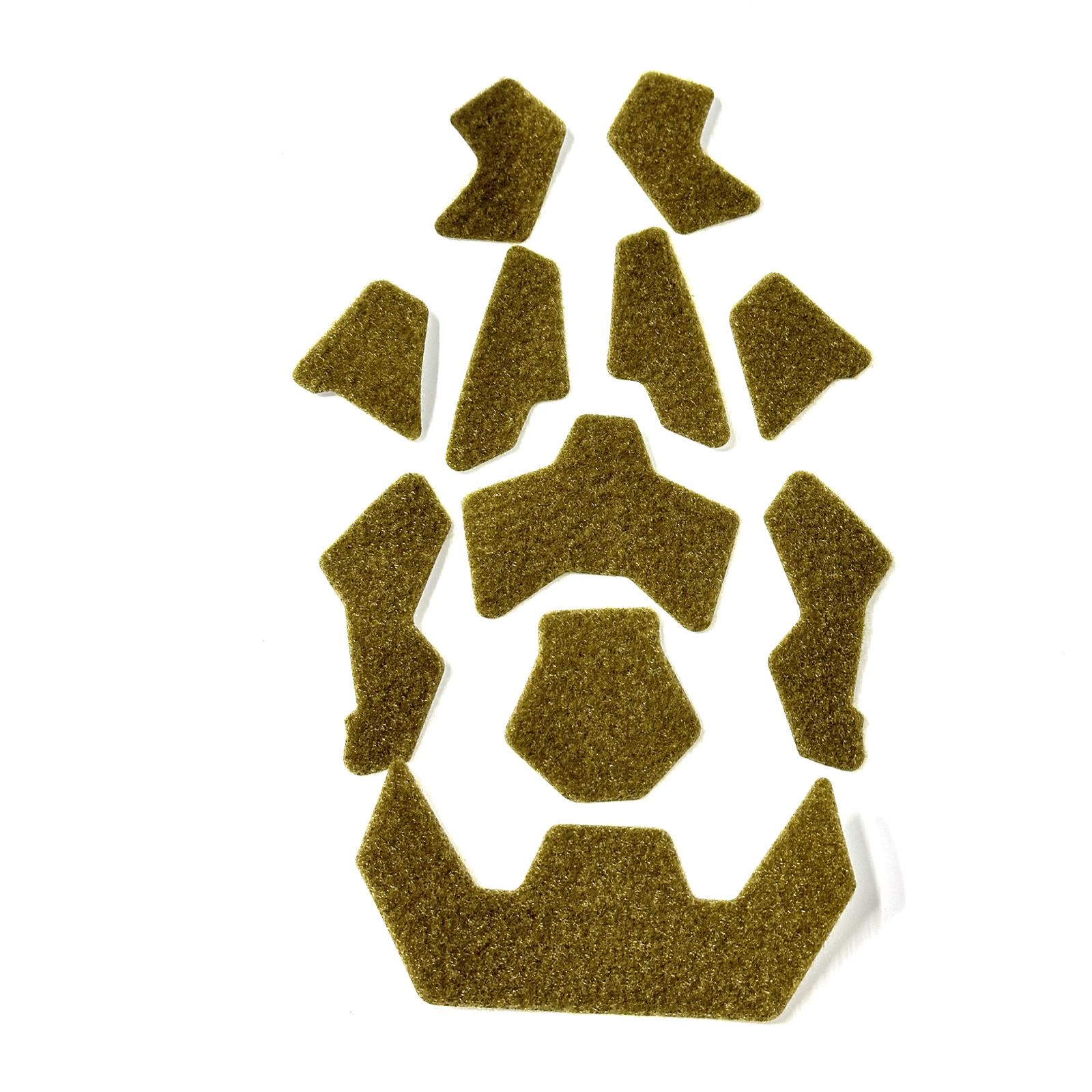 

11pcs FAST Helmet Magic Sticker Airsoft Helmet Patches Hook and Loop Sticky for FAST Tactical Helmet Accessories пустельний