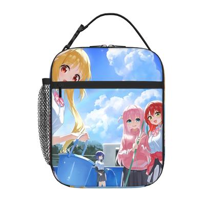 1 Piece Zipper Closure Sky Storage Bag Pocket BOCCHI THE ROCK School Lunch Food Box Reusable For Lunch Food Bag