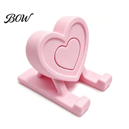 Reusable Phone Stand 3D Printed Heart Holder, Love Shape Mobile Holder Stand, Cell Tablet Desk Mount, Valentine's Day Gift Mount