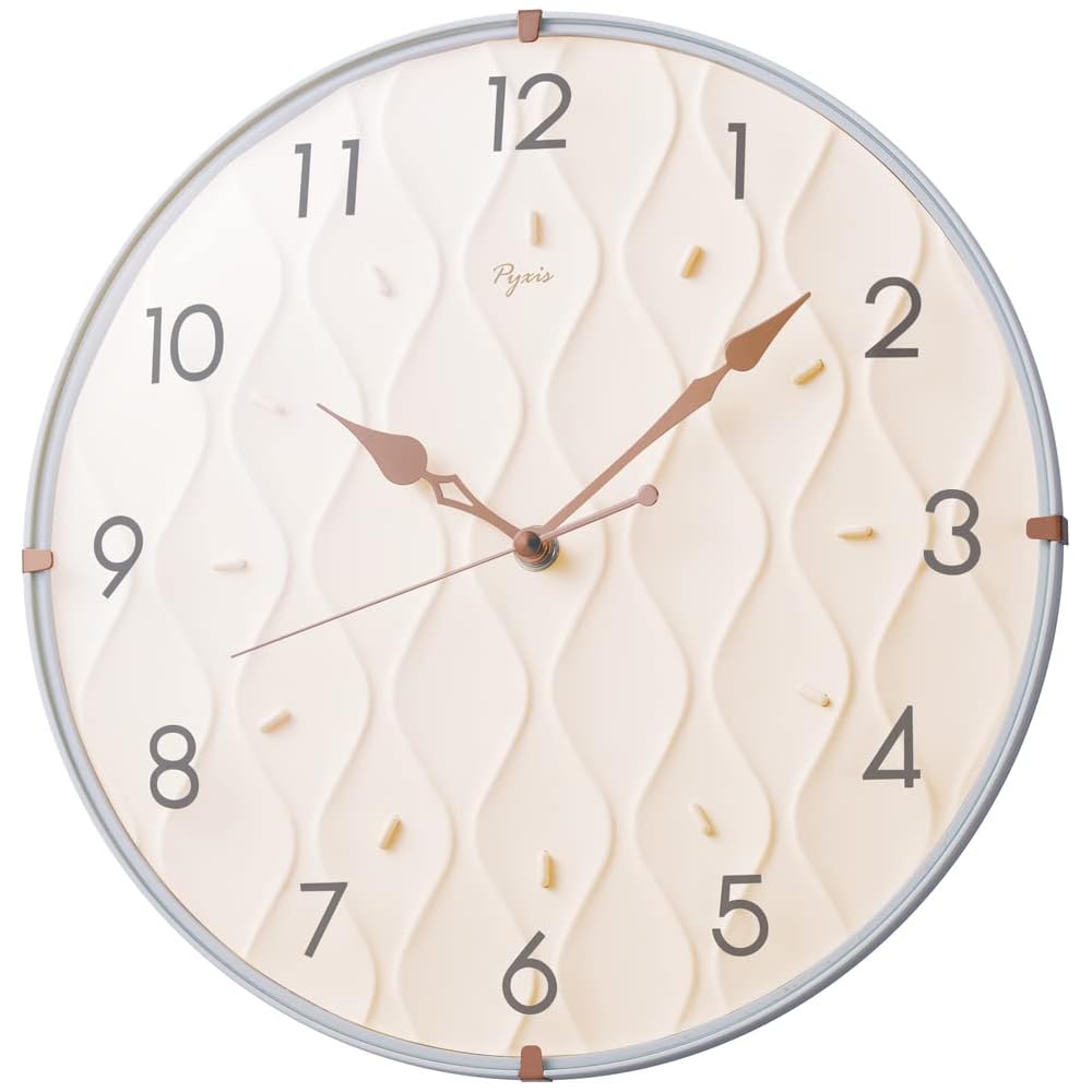 Seiko Clock PYXIS Wall Clock, Gray, Diameter 301 x 50 mm, NA702P