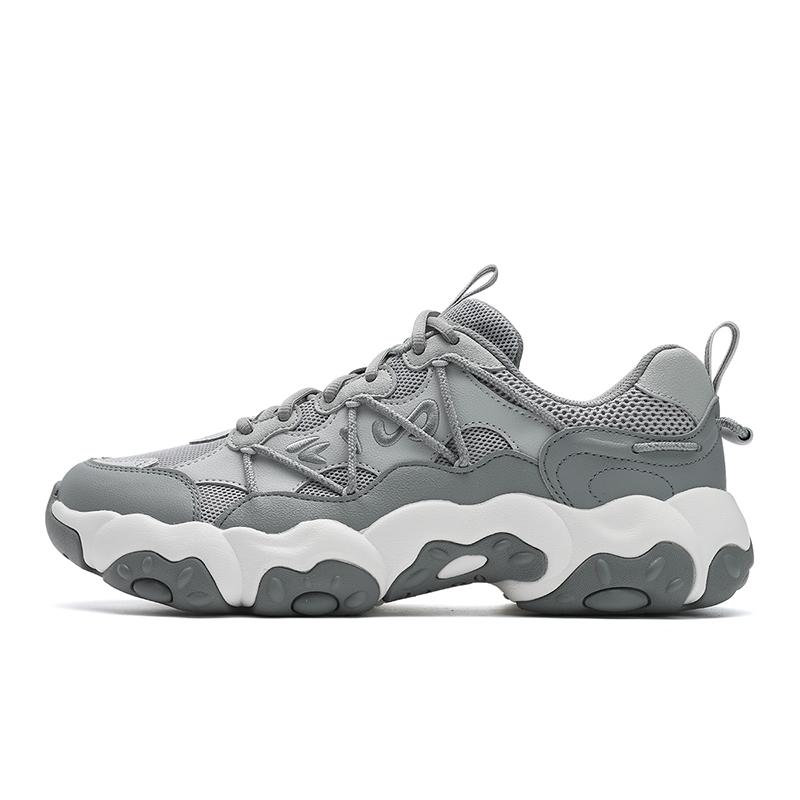 New FILA FLUID 6 Abrasion Resistant, Breathable, Lightweight Low top Running Shoes Men's Gray F12M532105FOA