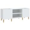 VidaXL Record Cabinet White 121x38x48 Cm Engineered Wood 831925