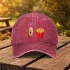 Funny Potato French Fries Baseball Cap Washed Cotton Adjustable Streetwear Hat for Unisex