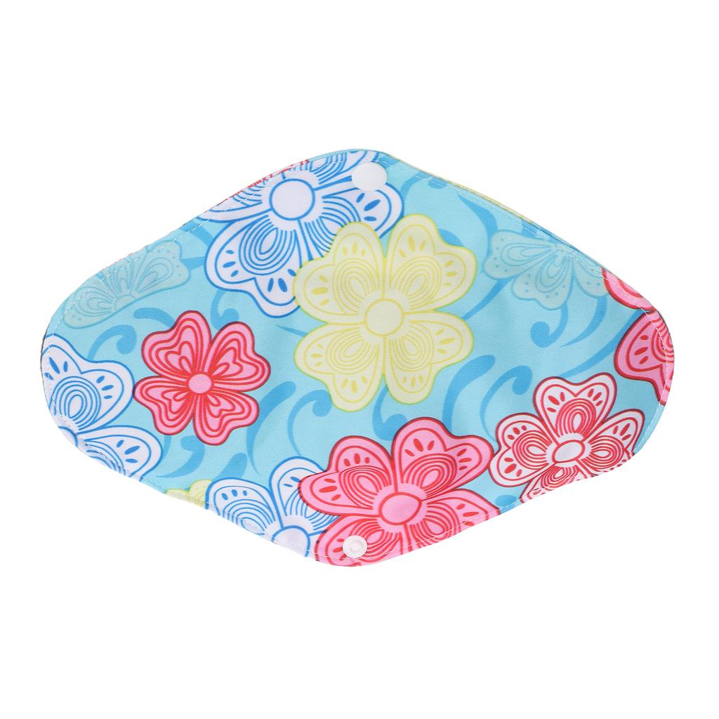 5pcs Bamboo Charcoal Reusable Sanitary Napkin Waterproof Comfortable Printing Hygienic Washable Bamboo Charcoal