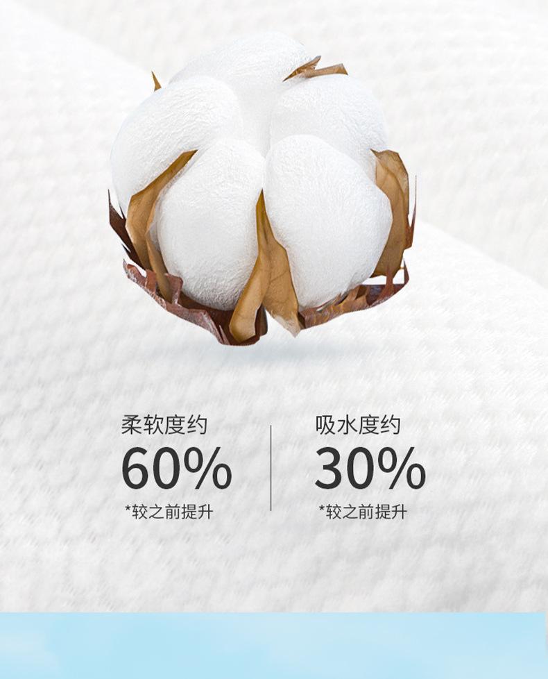 600g Discount Pack of Pure Cotton Disposable Face Towel Roll