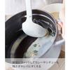 Yamazaki Silicone Ladle, White, Approx. 8cm W x 6cm D x 25.5cm H, Tower Design, Fits easily to the edge of a pot for easy scooping, Includes measuring