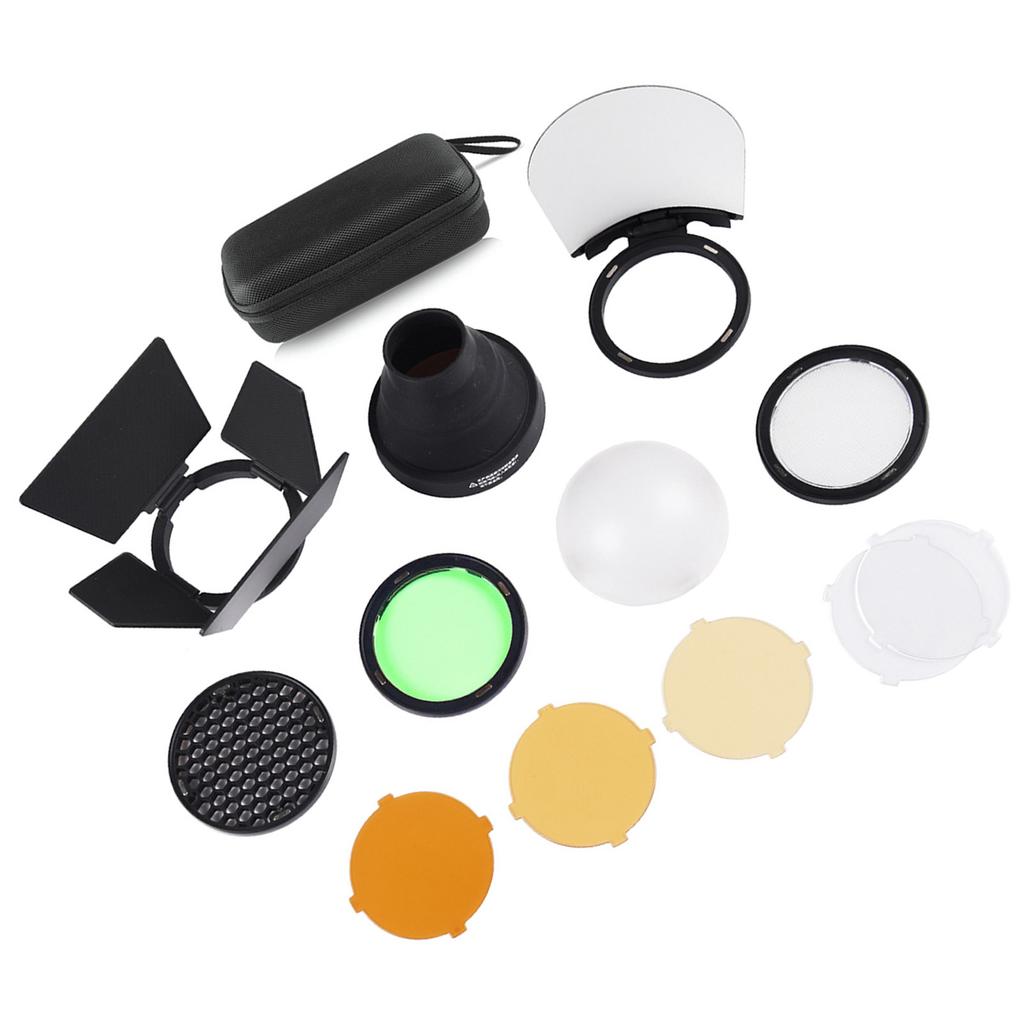 AK R1 Pocket Flash Light Accessories Kit for Godox H200R V1 AD200 AD200pro AD100PRO Round Flash Head