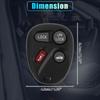 X AUTOHAUX 315MHz KOBLEAR1XT Keyless Entry Remote Ignition Transponder Key Fob for Chevrolet Express