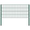 VidaXL Panneau de clôture avec poteaux en fer 694,5 x 80 cm Vert 278607