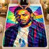 Flannel BlanketKendrick Lamar Warm Soft Throw Blanket for Indoor Sofa Bed Living Room Use