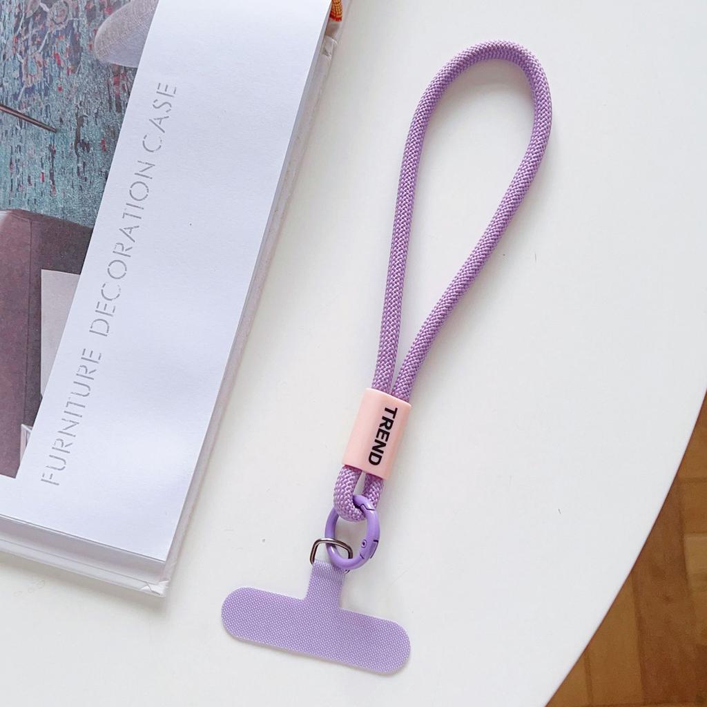 Adjustable Phone Wrist Strap Chain Fashion Simple Candy Color Mobile Phone Lanyard Universal Anti-lost Keychain Cellphone Strap