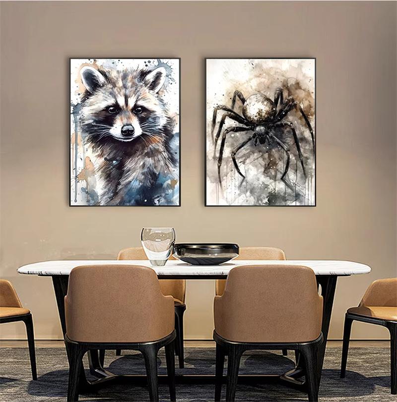 Black and White Animal Diamond Art Painting Dog 5D Full Diamond Mosaic Embroidery Cross Stitch Set Home Decoration Diy