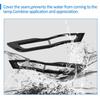 Gloss Black Tail Light Lamp Cover Trim Bezels For Jeep Grand Cherokee 2014-