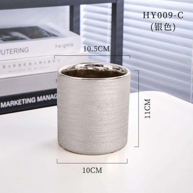 INS Severský Jednoduchý Rovný Kulatý Sukulentní Keramický Malý Květináč Domácí Stolní Řemeslné Ozdoby Velkoobchodní Množství