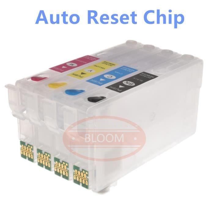 Lg-Expro White Arc Chip For Rechargeable 407 Xl Ink Cartridge For Epson Workforce Wf-4745 Wf-7841 Printer