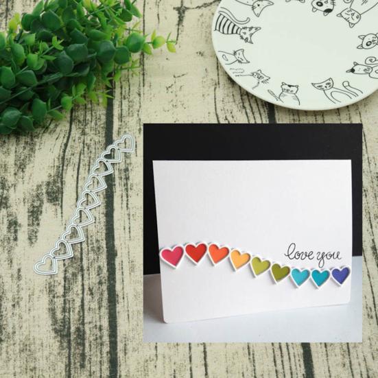 Süße Herz Spitze Stahl schneiden stirbt DIY Kunst Scrapbook Karte Handwerk Prägeschneider