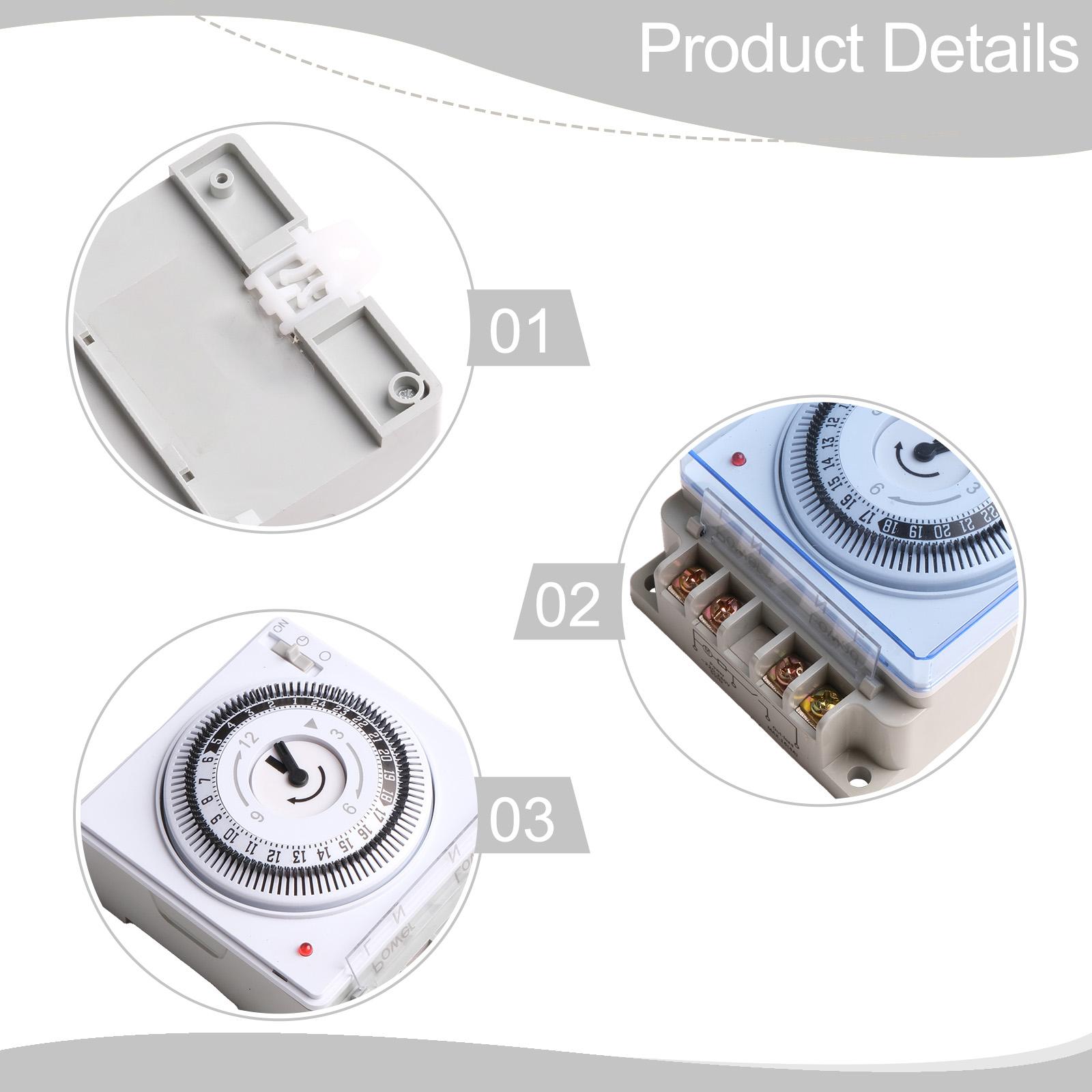 

Daily Cycle Timer Intelligent Timer Easy To Install Solid And Long Service Life AC110-240V For Daily Cycle Control China Mainland